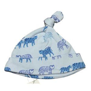 Janie & Jack Signature Tiger Baby Beanie Sz 0-3 Months Baby Boys Blue